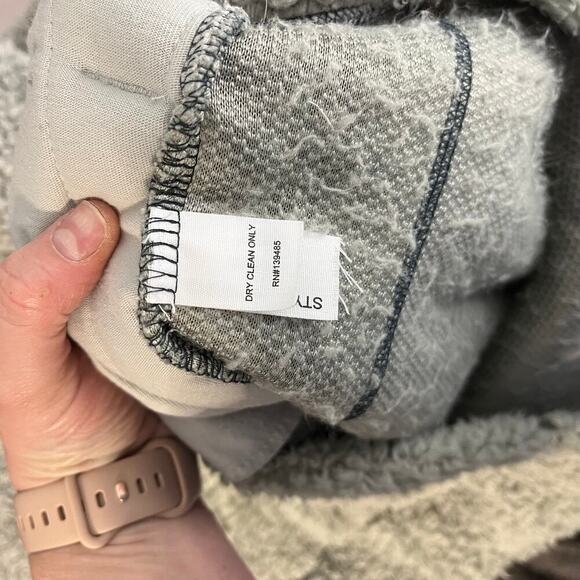 The Southern Shirt Co. Sherpa Fuzzy Fleece Gray 1/2 Zip Pullover Sweater Size S - Picture 4 of 8